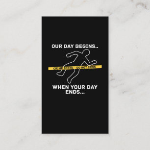 Cartão De Visita Detetive Forensics, Investigador Forense de Ciênci