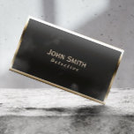 Cartão De Visita Detetive Real Dourado Border<br><div class="desc">Detetive Real Dourado Border Cartão de visita.</div>