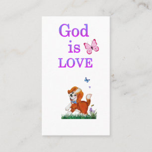 Cartão De Visita Deus é Amor