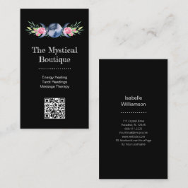 Cartão De Visita Deusa Celestial Tripla da Lua Código QR Metafísico