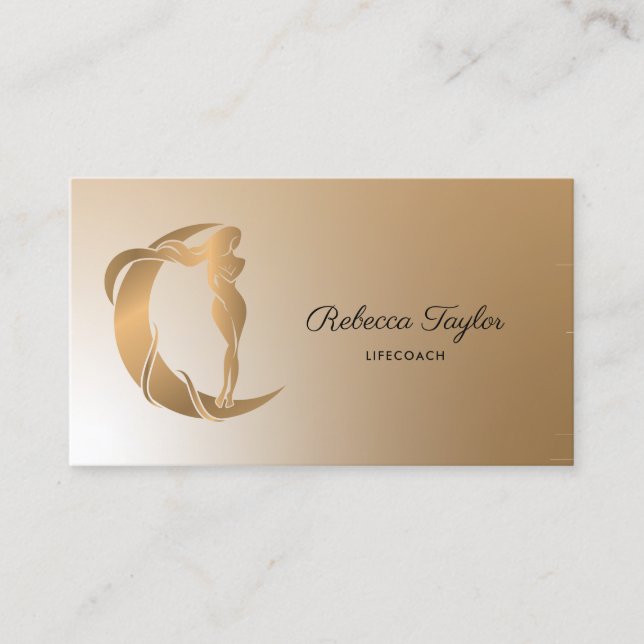 Cartão De Visita deusa feminina treinadora venus mystic witchy (Frente)