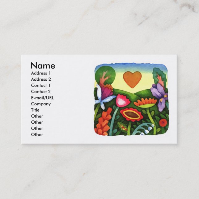 Cartão De Visita Dia da Terra (Frente)