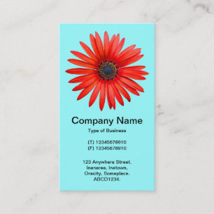 Cartão De Visita Diabo Vermelho - Azul-Gelo