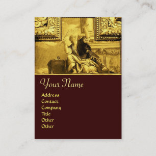 Cartão De Visita DIALÉTICA, amarelo-ouro