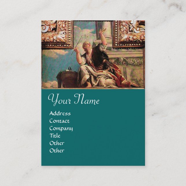 Cartão De Visita DIALÉTICA, verde-azul castanho (Frente)