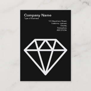 Cartão De Visita Diamante - Estilo em Preto