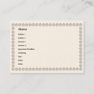 Cartão De Visita Diamantes brancos - carnudos