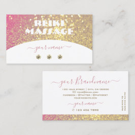 Cartão De Visita Diamantes Brilhantes Dourados Luxuriosos Brancos R