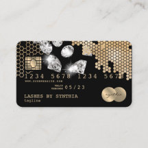 Diamantes de Honeycomb Dourados Estimulados com Ca