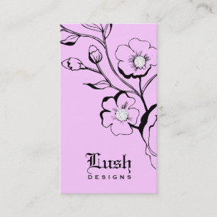 Cartão De Visita diamantes do preto dos doces 311-Lush