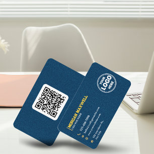 Cartão De Visita Diamantes Dourados azuis, CEO e fundador de luxo