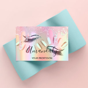 Cartão De Visita Dica de logotipo personalizado do Unhas de abertur