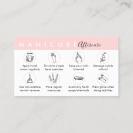 Cartão De Visita Dicas principais de cuidados posteriores à manicur