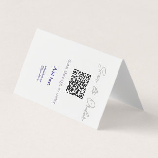 Cartão De Visita Digitalize para encomendar digitalizar código QR a