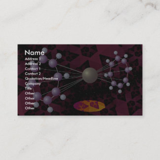 Cartão De Visita Dimensão da estrutura molecular