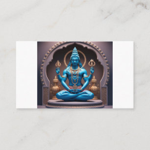 Cartão De Visita Dimensões divinas: Arte 3D de Lord Shiva 🕉️