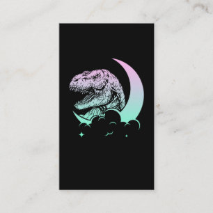 Cartão De Visita Dinossauros da Lua do Gótico Pastel Trex Moon Wic