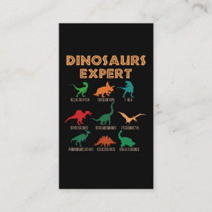 Cartão De Visita Dinossauros Especialistas Meninas Dino T-rex Espin