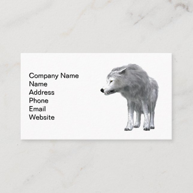 Cartão De Visita Dire Wolf Pack Leader (Frente)