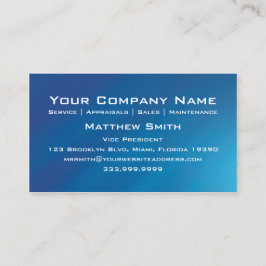 Cartão de visita direito do céu