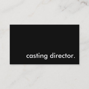 Cartão De Visita diretor de elenco.