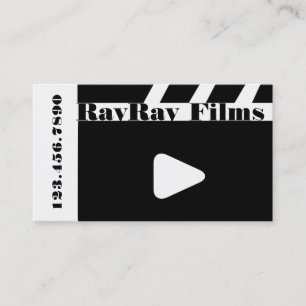 Cartão De Visita Diretor Filme Filmes Produtor Produção Negócios