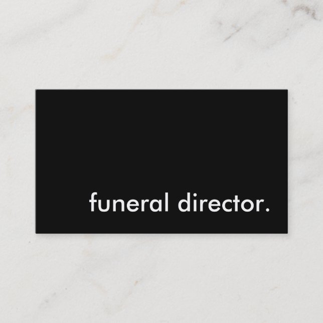 Cartão De Visita diretor funerário. (Frente)