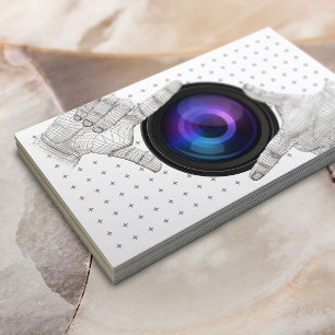 Cartão De Visita Diretor Profissional do fotógrafo da fotografia