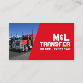 Cartão De Visita Distribuição de Frete do Driver de Caminhão CDL Ve