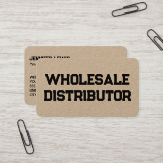 Cartão De Visita Distribuidor por atacado Kraft