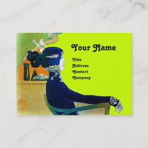 Cartão De Visita DIVA EM AZUL MONOGRAM Beauty Salon ,Makeup Artist