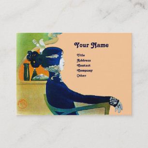 Cartão De Visita DIVA EM AZUL MONOGRAM Beauty Salon ,Makeup Artist