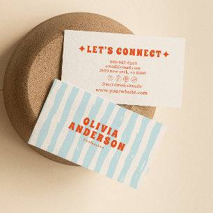 Cartão De Visita Diversão de tendências exclusiva de Groovy Funky A