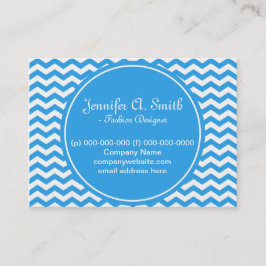 Cartão De Visita divisa,clássico, branco brilhante e azul