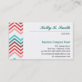 Cartão De Visita divisa moderna, moderna, legal, na moda colorido