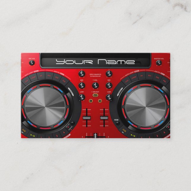 Cartão de visita DJ (Frente)