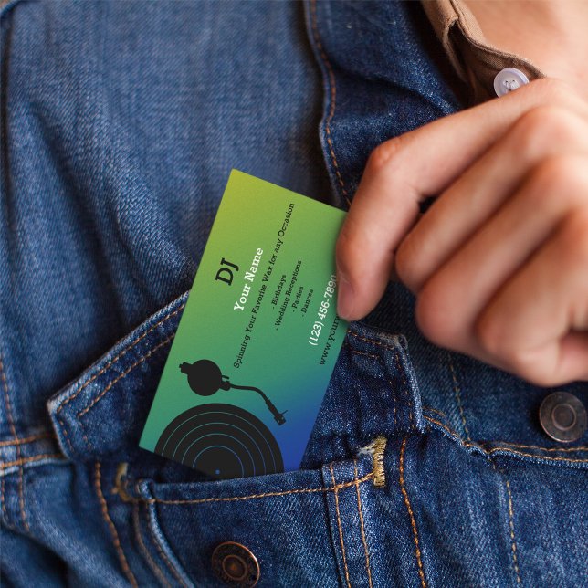 CARTÃO DE VISITA DJ (Criador carregado)