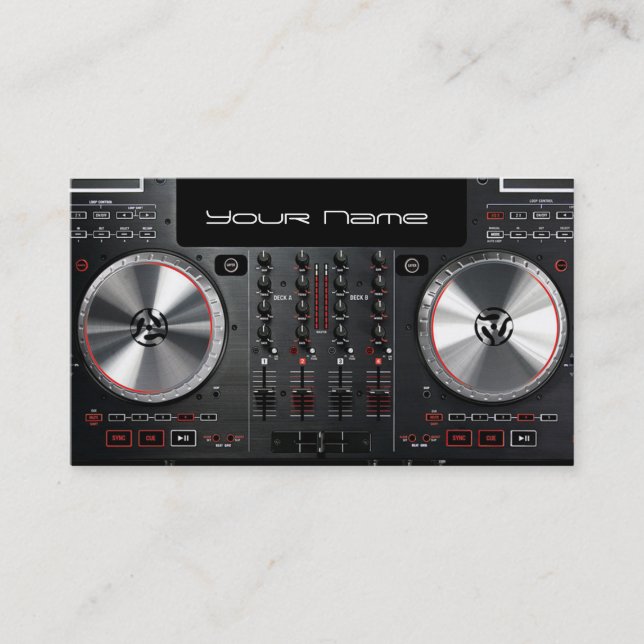 Cartão de visita DJ (Frente)