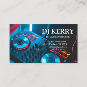 Cartão De Visita DJ Disc Jockey Eletrônico