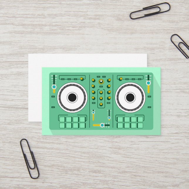 Cartão De Visita DJ Disk Jockey Eletrônico (Frente/Verso In Situ)