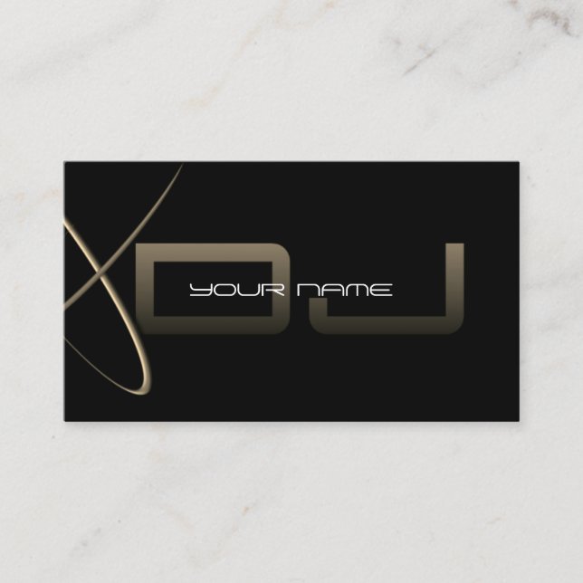 Cartão de visita DJ exclusivo (Frente)