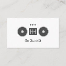 DJ manuscrito com ícones de mídia social