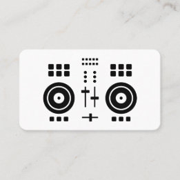 Cartão De Visita DJ Minimalista Moderna 