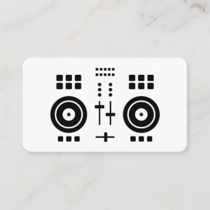 Cartão De Visita DJ Minimalista Moderna