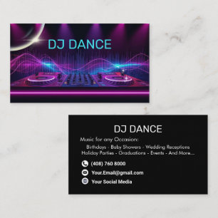 Cartão De Visita DJ Moderno