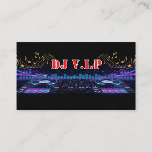 Cartão De Visita DJ Música Ritmo Profissional