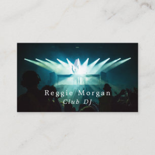 Cartão De Visita DJ no Palco, DJ profissional
