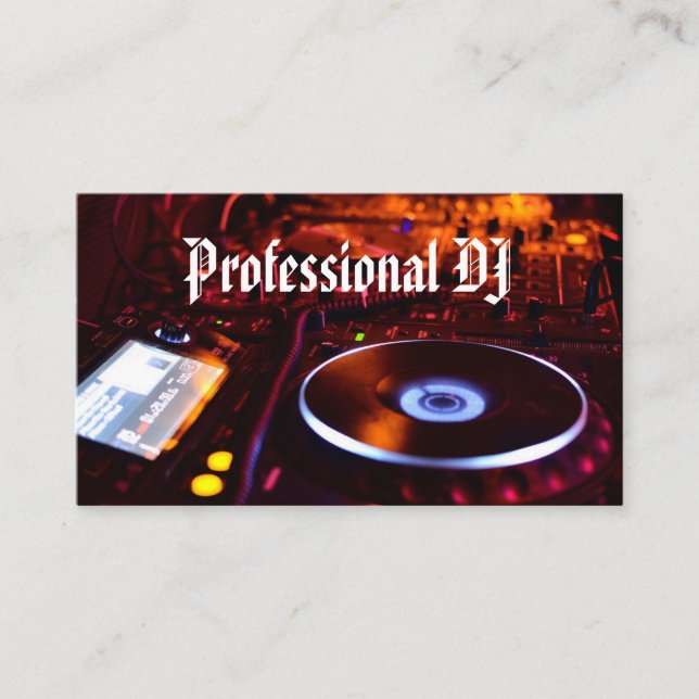Cartão De Visita Djedjay Profissional  (Frente)