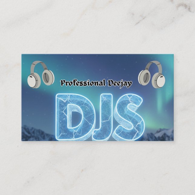 Cartão De Visita DJs Profissional (Frente)