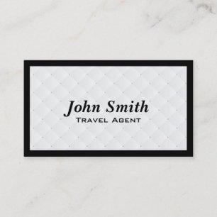 Cartão de visita do agente de viagens da edredão